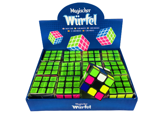 Cubo di Rubik, 6cm / Displ. 25x19x20 cm
